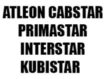 ATLEON / CABSTAR / PRIMASTAR / INTERSTAR / KUBISTA